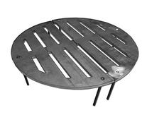 Juego parrilla acero interior para estufa leña chapa redonda