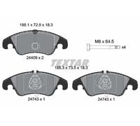 Juego Pastillas de Freno Forros Delantero para Ford Focus II Rs Unidad Textar