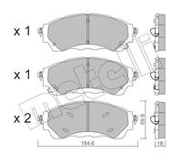 Juego Pastillas de Freno para Ford Ee.uu. Ranger Extended Cabina Pick-Up Ford