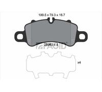 Juego Pastillas de Freno para Porsche 911 Cabriolet 991 718 Boxster 982