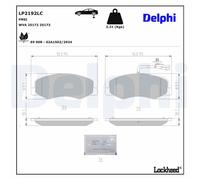 Juego Pastillas de Freno para Renault Master III Caja Fv Ev Hv UV de Aceite Opel