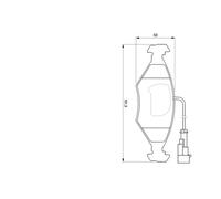 Juego Pastillas Freno BOSCH 0986424543 Para Lancia Dedra 1.8 83kw