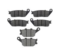 Juego Pastillas Freno Moto Compatible Con CB600 FW/FX 1998 1999 FY/F1-F6 2000-2006 F2Y/F21/F22 2000-2004 Pastillas Freno Delanteras Traseras Para Motocicletas Accesorios Para(Front and back)