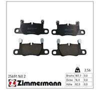 Juego Pastillas Freno Trasera para Porsche 911 Cabriolet 992