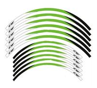 Juego Pegatinas Calcomanías Reflectantes Llantas 21" Y 19" Motocicleta para CRF450R 2003-2020 Piezas de Motocicleta(Style 4)