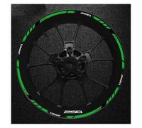 Juego Pegatinas Decorativas Rueda Motocicleta Pegatina Protección para Llanta Reflectante Impermeable para Z250(Style 22)
