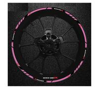Juego Pegatinas para Llanta Delantera Trasera Motocicleta Calcomanía para Rueda Cubo para Suzuki GSXR600 Gsxr 600 R 600R Gsx-r R600(Style 8)