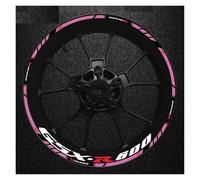 Juego Pegatinas para Llanta Delantera Trasera Motocicleta Calcomanía para Rueda Cubo para Suzuki GSXR600 Gsxr 600 R 600R Gsx-r R600(Style 28)
