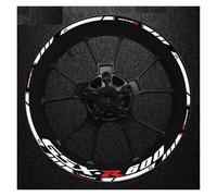 Juego Pegatinas para Llanta Delantera Trasera Motocicleta Calcomanía para Rueda Cubo para Suzuki GSXR600 Gsxr 600 R 600R Gsx-r R600(Style 20)