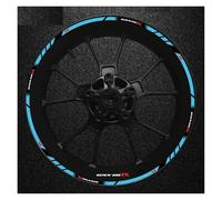 Juego Pegatinas para Llanta Delantera Trasera Motocicleta Calcomanía para Rueda Cubo para Suzuki GSXR600 Gsxr 600 R 600R Gsx-r R600(Style 14)