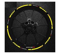 Juego Pegatinas para Llanta Delantera Trasera Motocicleta Calcomanía para Rueda Cubo para Suzuki GSXR600 Gsxr 600 R 600R Gsx-r R600(Style 16)