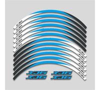 Juego Pegatinas Reflectantes Impermeables Llantas Motocicleta 17 Pulgadas Compatibles con para Y&amaha para XJ6 Piezas de Motocicleta(Style 15)