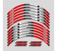 Juego Pegatinas Reflectantes Impermeables Llantas Motocicleta 17 Pulgadas Compatibles con para Y&amaha para XJ6 Piezas de Motocicleta(Style 2)
