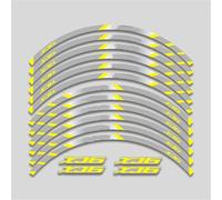 Juego Pegatinas Reflectantes Impermeables Llantas Motocicleta 17 Pulgadas Compatibles con para Y&amaha para XJ6 Piezas de Motocicleta(Style 14)