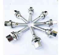 Juego Pernos Rueda Coche 8 Uds Espaciadores De Rueda De Coche Pernos Adaptadores Asiento Plano 12x1,25 Compatible Con Peugeot Para Citroen Para Berlingo C2 C3 C3(Silver-40mm)