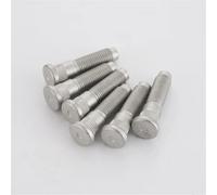 Juego Pernos Rueda Compatible con Jaguar XE XF XJL F-TYPE para FPACE 6 pieza de pernos estriados para buje de rueda, tornillo M12x1,5, diámetro de estría: 13,2 mm, longitud: 54,3 mm.