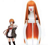 Juego Persona 5 Peluca Cosplay Futaba Sakura Peluca Cosplay Naranja Mujer Peluca sintética resistente al calor Peluca de fiesta de carnaval de Halloween