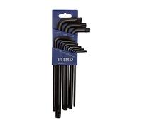 Irimo Juego de llaves petaca 9 acodadas TORX® pavonadas inviolables T10-T50