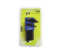 Juego petaca 9 llaves acodadas pavonadas TORX® T10-T50
