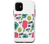 Juego Pickleball Paleta Pelota Patrón Coffee Lover Carcasa para iPhone 11