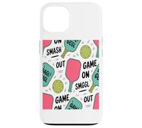 Juego Pickleball Paleta Pelota Patrón Coffee Lover Carcasa para iPhone 13
