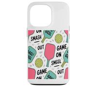 Juego Pickleball Paleta Pelota Patrón Coffee Lover Carcasa para iPhone 13 Pro
