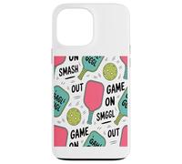 Juego Pickleball Paleta Pelota Patrón Coffee Lover Carcasa para iPhone 13 Pro MAX