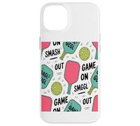 Juego Pickleball Paleta Pelota Patrón Coffee Lover Carcasa para iPhone 14 Plus