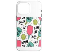 Juego Pickleball Paleta Pelota Patrón Coffee Lover Carcasa para iPhone 16 Pro MAX