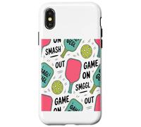 Juego Pickleball Paleta Pelota Patrón Coffee Lover Carcasa para iPhone X/XS