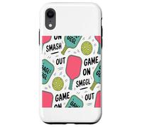 Juego Pickleball Paleta Pelota Patrón Coffee Lover Carcasa para iPhone XR