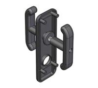 Juego placa y manillas 0432.0800 para cerradura basculante Prefer
