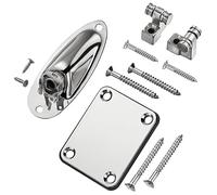 Juego Placas Cuello Guitarra Árbol Cuerdas Guitarra Con Tornillos Reemplazo Perfecto Para Placas De Cuello Roto Antiguas