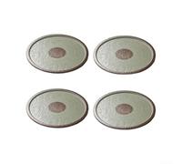 Juego Platos Melamina para verde 28cm Anti-deslizantes Juego | tonos, para verde y , líneas radiales, evita deslizamiento comida, rústico