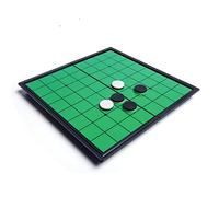 Juego plegable de 9.84 pulgadas Reversi Othello de viaje, herramienta educativa de juegos de estrategia para adultos, juego de ajedrez plegable