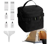Juego portátil, dispensador de condimentos al aire libre, botellas de camping, juego de salero y pimentero, kit de picnic, organizador de barbacoa, botellas compactas de condimentos, botellas de