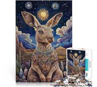 Juego práctico Canguro de Colores Rompecabezas para Adultos 2000 Piezas 70x100cm con Piezas de Formas aleatorias Que se entrelazan Completamente