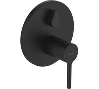 Juego prefabricado HANSA HANSAVANTIS para bañera/ducha, palanca de pivote, para dos consumidores, 8260906733, Color: Negro Mate