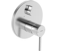 Juego prefabricado HANSA HANSAVANTIS para bañera/ducha, palanca de pivote, para dos consumidores, 8260906780, Color: Acero cepillado