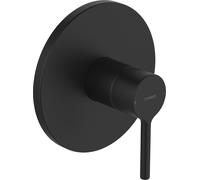 Juego prefabricado HANSA HANSAVANTIS para mezclador de ducha, palanca de pivote, para un consumidor, 8261906733, Color: Negro Mate