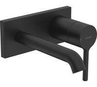 Juego prefabricado HANSA HANSAVANTIS Style para mezclador de lavabo, oculto, proyección 179mm, 5480210733, Color: negro mate