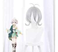 Juego Princess Connect Re: buceo Cosplay Peluca Kokkoro Gris plateado Cabello corto Fiesta de Halloween Etapa para adultos Pelucas de rendimiento