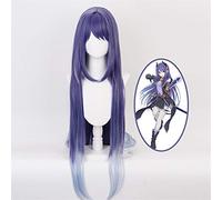 Juego Princess Connect! Re Dive Shijo Rei Cosplay Pelucas Púrpura Gris Ombre Larga Resistente al Calor Pelucas + Gorro de Peluca HG-769