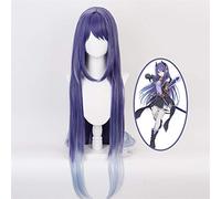 Juego Princess Connect! Re Dive Shijo Rei Pelucas de Cosplay Gris Púrpura Mezcla Larga peluca de pelo sintético resistente al calor Pelucas + Gorra de peluca