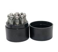 Juego profesional de 15/17 piezas para trabajar metales con texturas martilladas y perforadoras de metal redondas