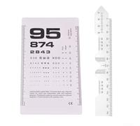 Juego profesional de examen ocular de PVC y regla de medición PD para clínicas y autopruebas (GJC23-2 piezas)