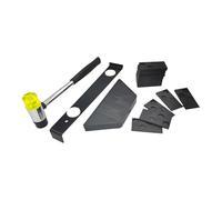 Juego profesional de instalación de suelo de madera, 23 herramientas esenciales con agarre cómodo para una instalación rápida y sin costuras, equipo portátil para suelos