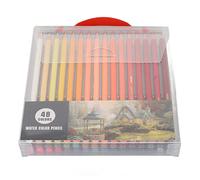 Juego Profesional de Lápices de Acuarela Respice Finem con 72 Colores Vibrantes para Artistas Ideal para Colorear Técnicas de Mezcla y Capas Núcleo de 7 5 mm de Grosor (48 Colores)