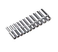 Juego Profesional De Llaves De Trinquete Para Reparación De Automóviles Juego Profesional De 11 Uds Con Cabezal De Enchufe Largo De 1/4 Pulgadas