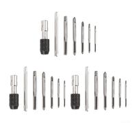 Juego profesional de machos y troqueles M3-M8, 6 piezas, herramientas de roscado de tornillos de aleación de acero con llave en T para reparación de garaje y trabajos de metal (3 juegos)